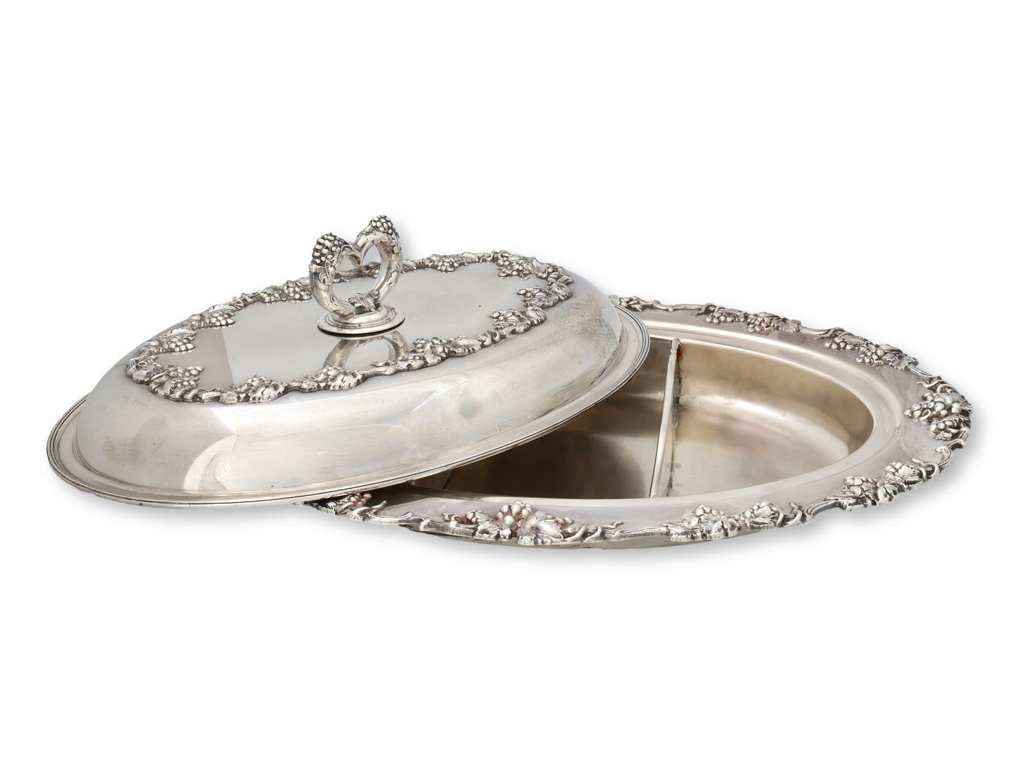 Oversized Silverplate Serving Dish w/ Lid