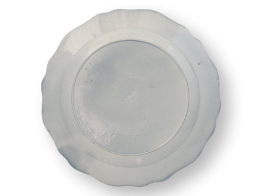 c.1780 English Feather Edge Plate, Ferry Bridge Pottery, 18th-Century