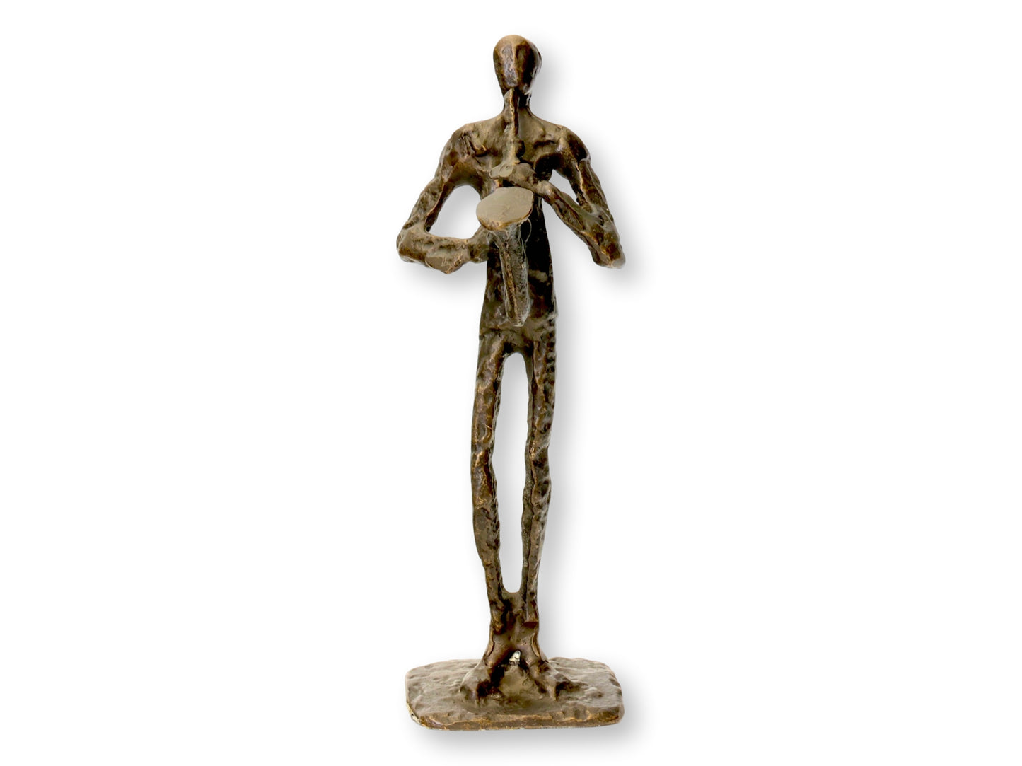 Contemporary Bronze Saxophone Jazz Musician Figure