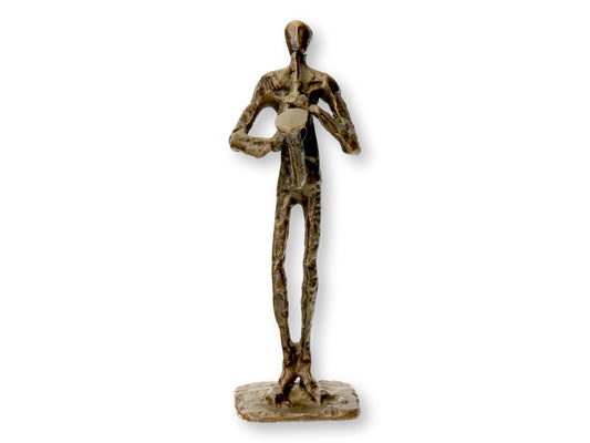 Contemporary Bronze Saxophone Jazz Musician Figure
