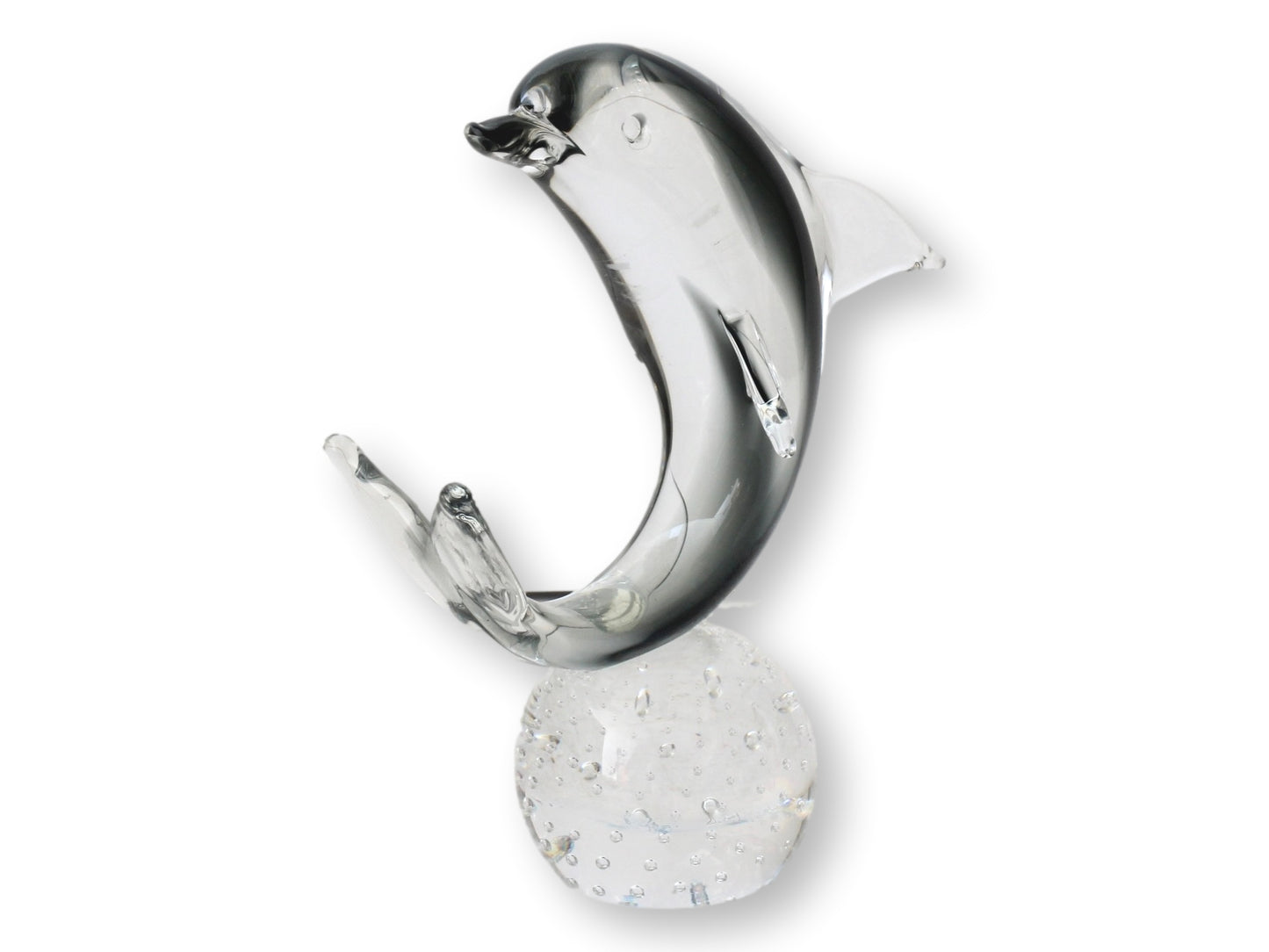Signed Vintage Art Glass Dolphin