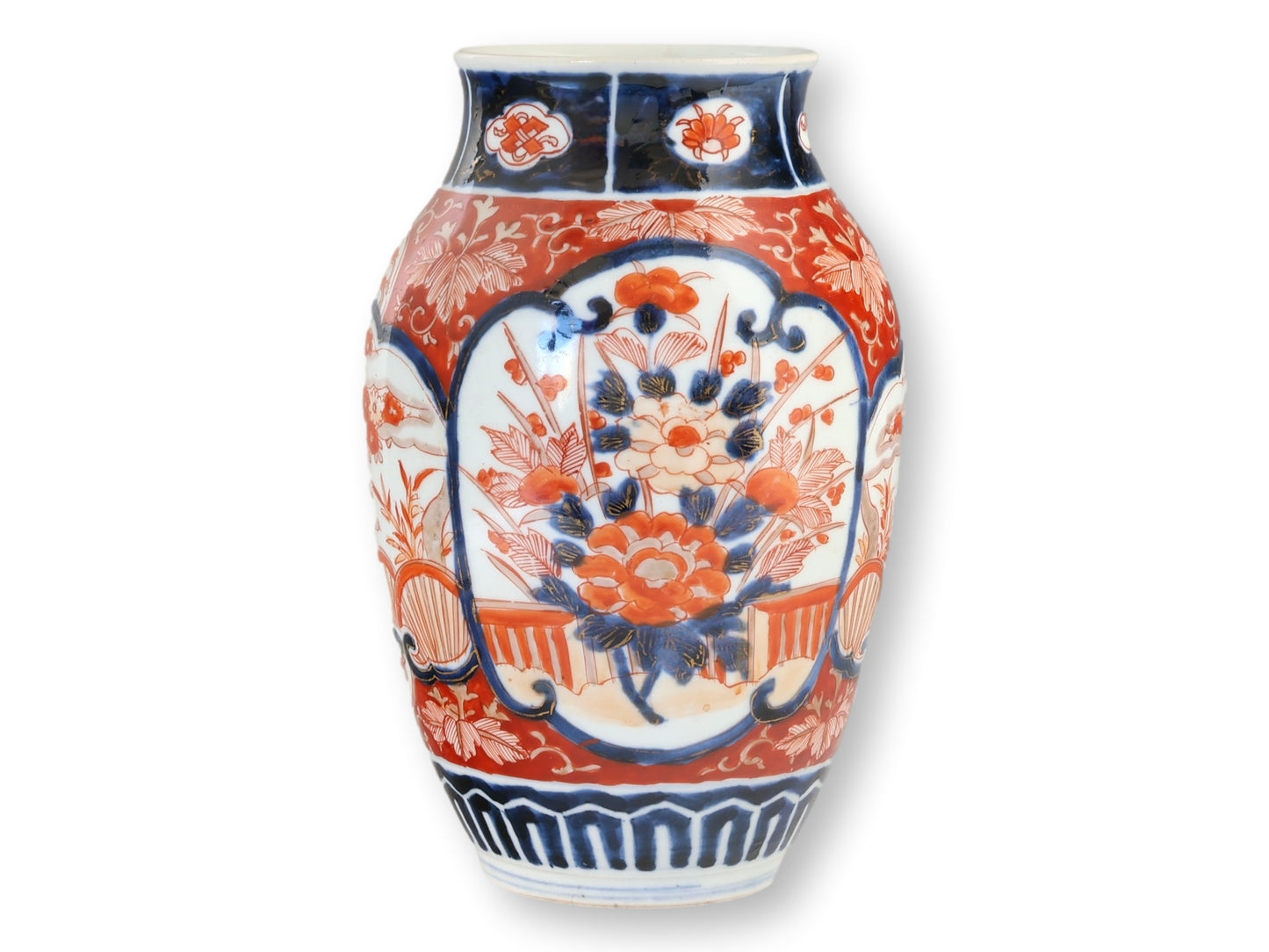 C. 1880s Japanese Meiji Imari Porcelain Vase