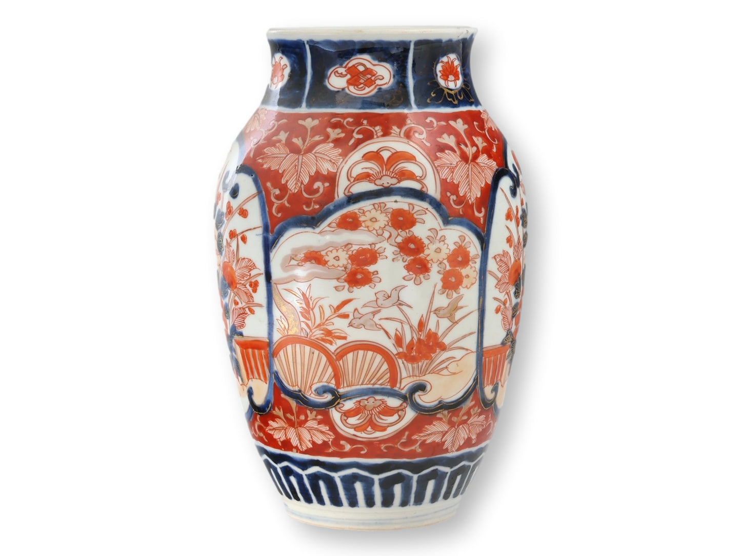 C. 1880s Japanese Meiji Imari Porcelain Vase