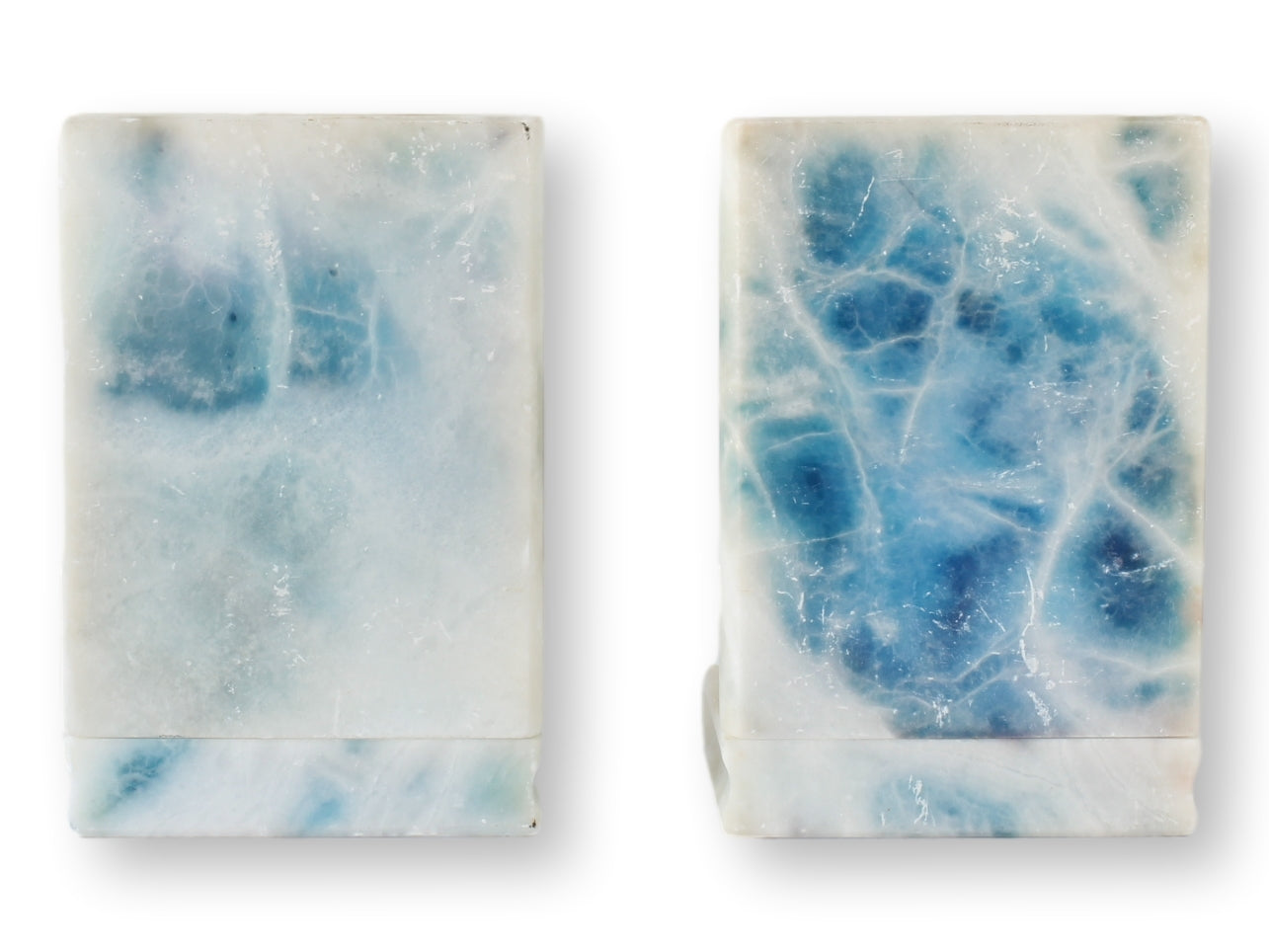 Midcentury Marble Stacked Book Form Bookends