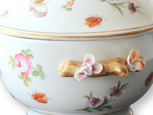 Italian Porcelain Butterfly & Bird Lidded Tureen – Artestile Roma