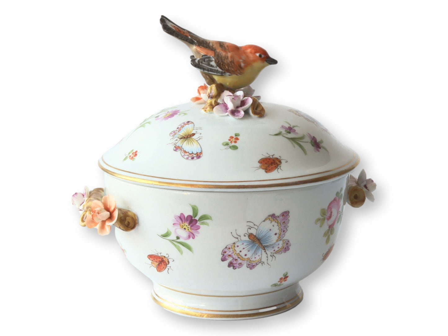 Italian Porcelain Butterfly & Bird Lidded Tureen – Artestile Roma