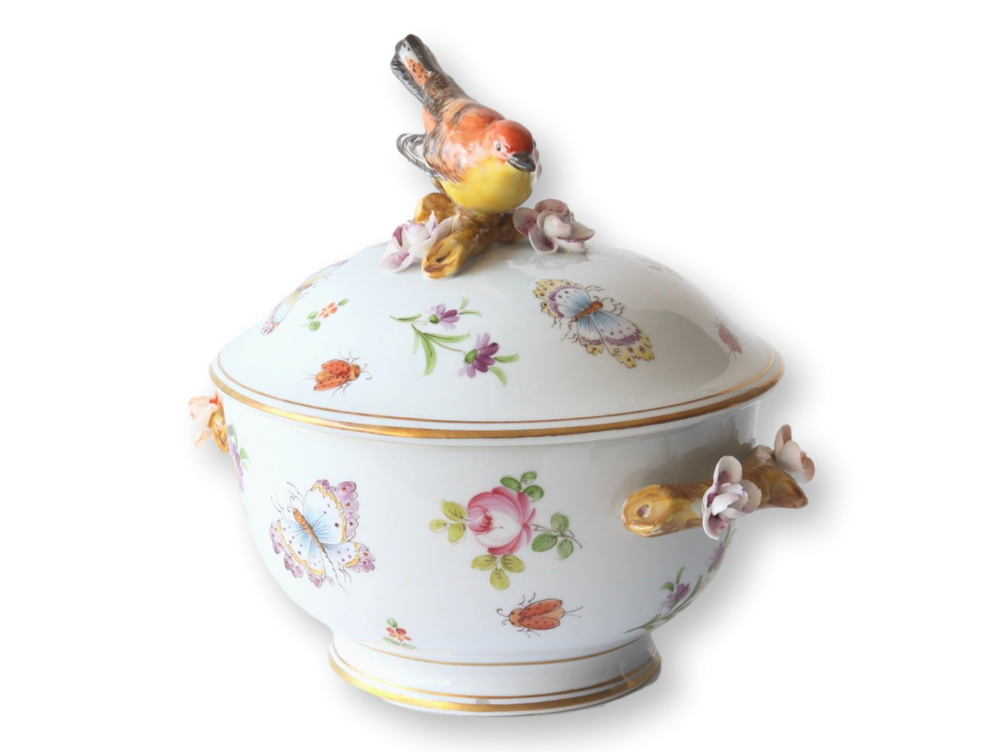 Italian Porcelain Butterfly & Bird Lidded Tureen – Artestile Roma