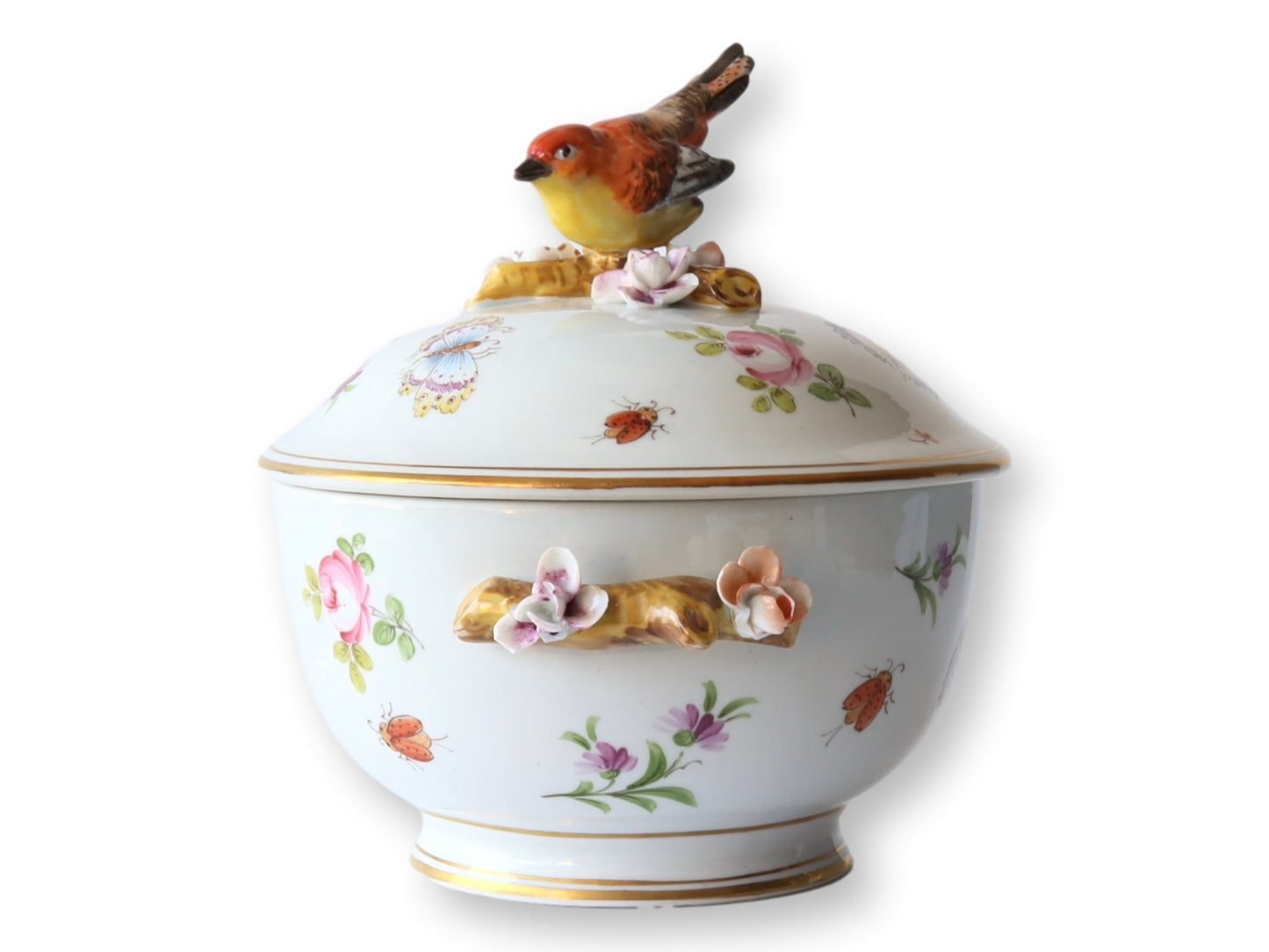 Italian Porcelain Butterfly & Bird Lidded Tureen – Artestile Roma