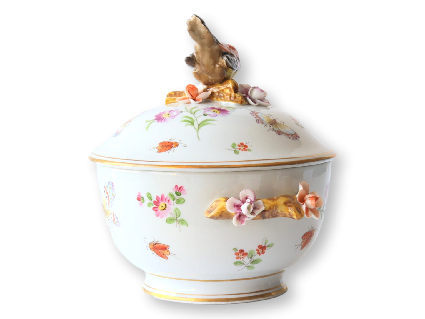 Italian Porcelain Butterfly & Bird Lidded Tureen – Artestile Roma