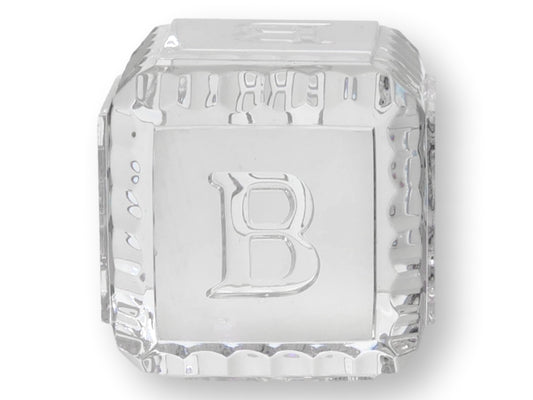 Vintage Waterford Cut Crystal "Baby" Alphabet Blocks