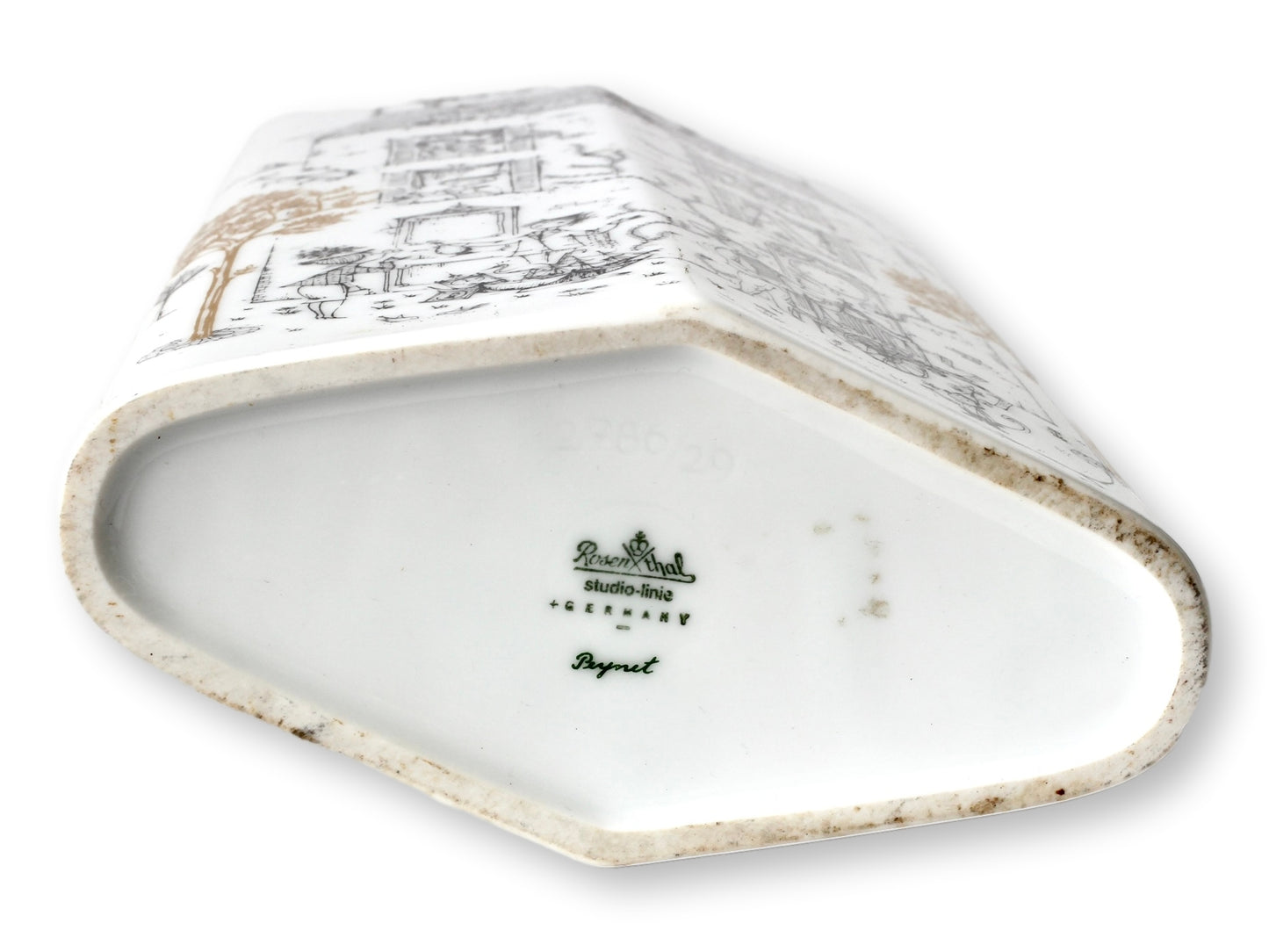 1960s Rosenthal Porcelain Peynet Signed Vase