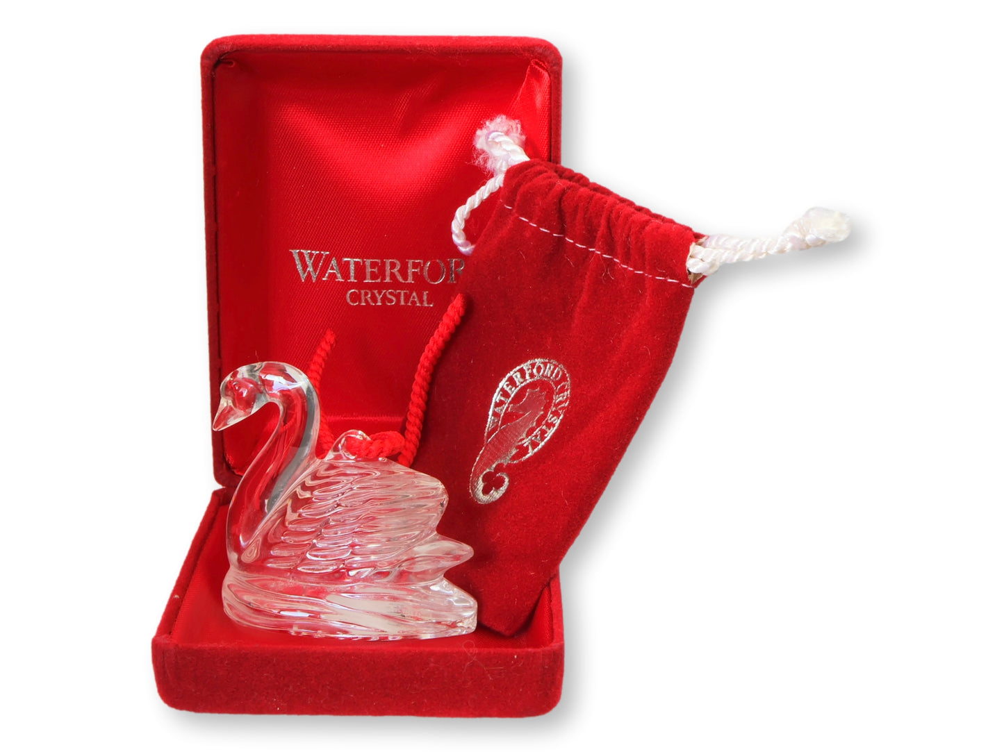 Waterford “Seven Swans A-Swimming” Crystal Ornament – 2001