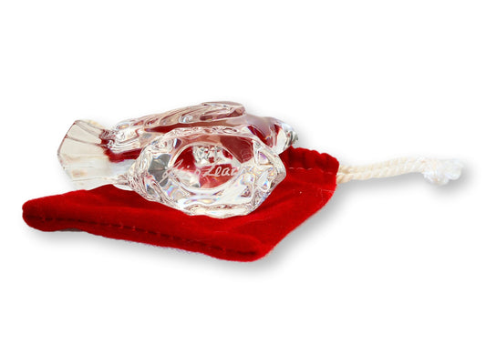 Waterford “Two Turtle Doves” Crystal Ornament – 1996 Signed Jim O’Leary