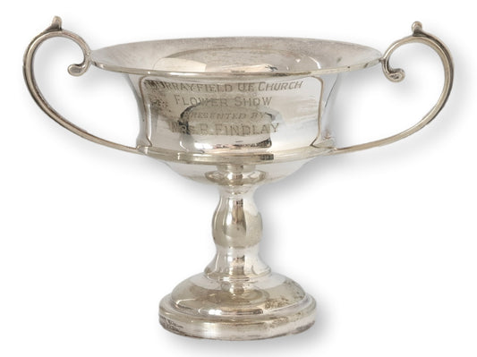1970s English Silverplate Flower Show Trophy