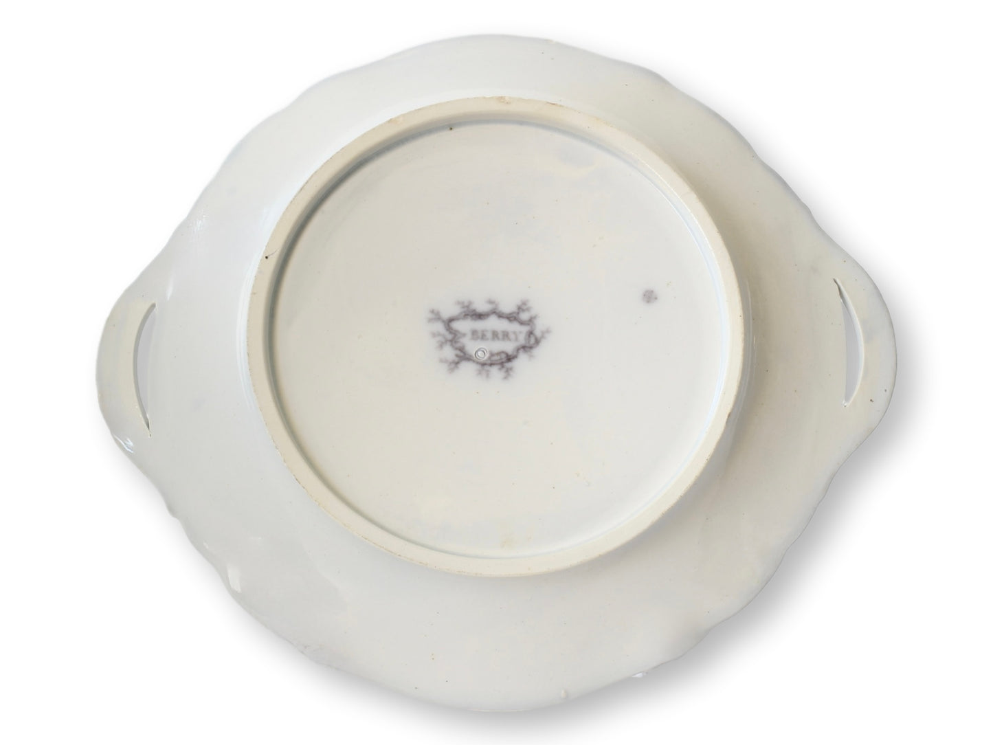 Antique Mulberry Ironstone Tureen w/Tray & Ladle