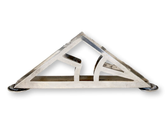Modernist Silverplate Napkin Holder