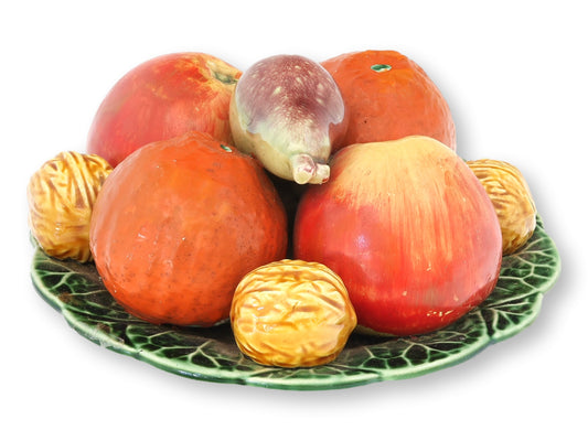 Midcentury French Trompe-l'œil Fruit Plate