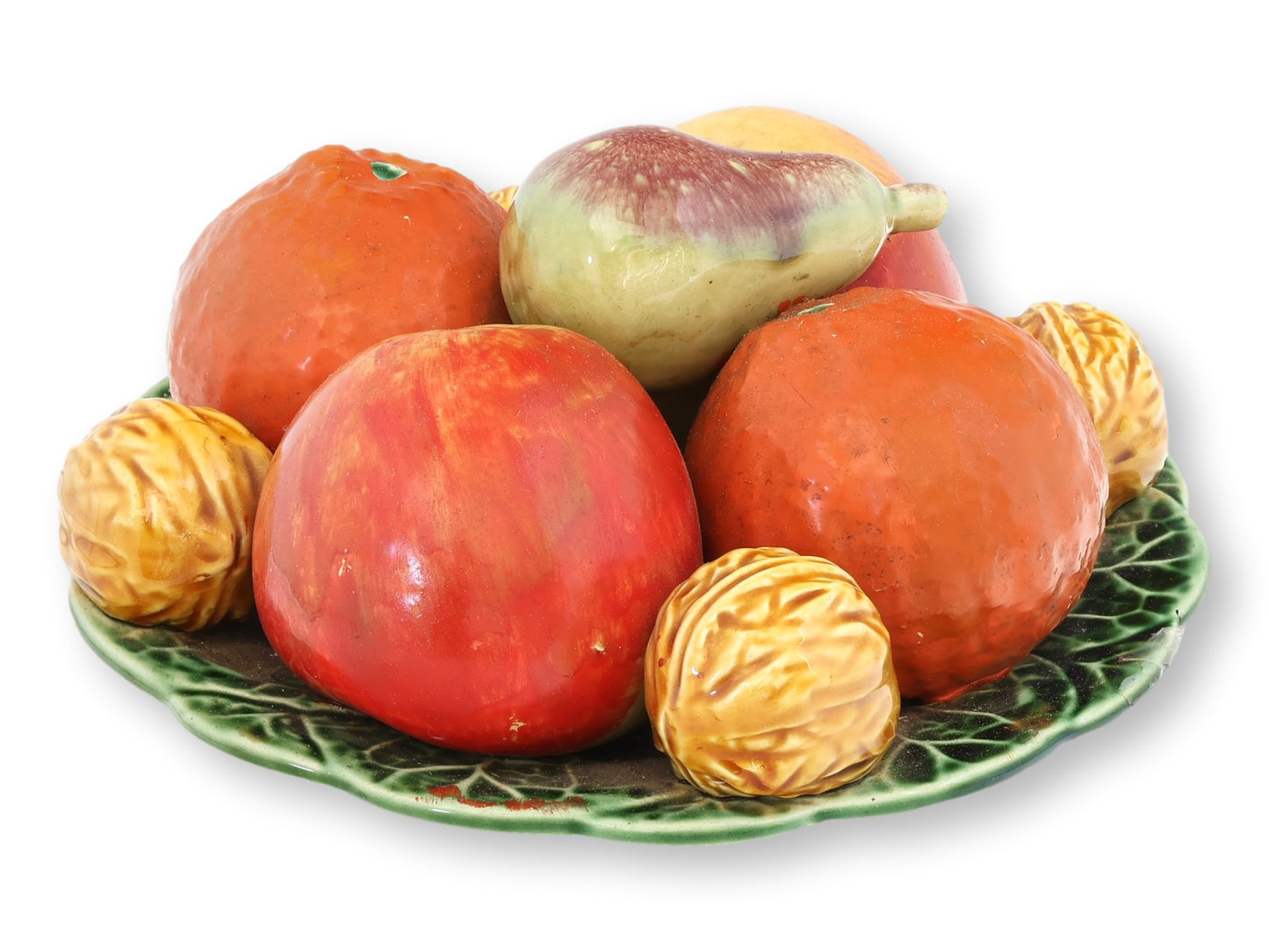 Midcentury French Trompe-l'œil Fruit Plate