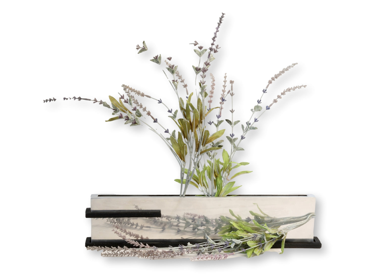 Michael Aram 19" Chrome & Iron Planter — Signed