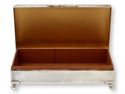 Midcentury Silverplate Cigarette Box