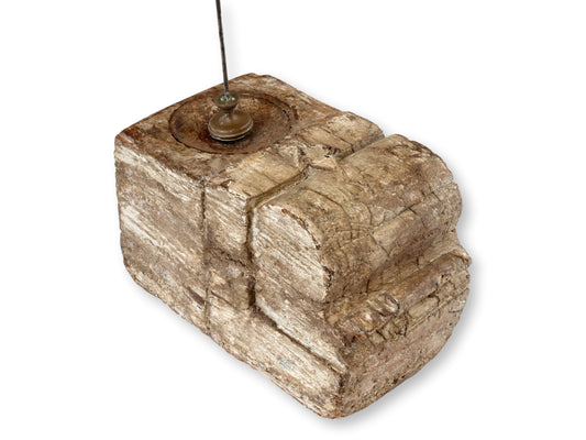 17th-Century Hand-Carved Angel Wing Fragment