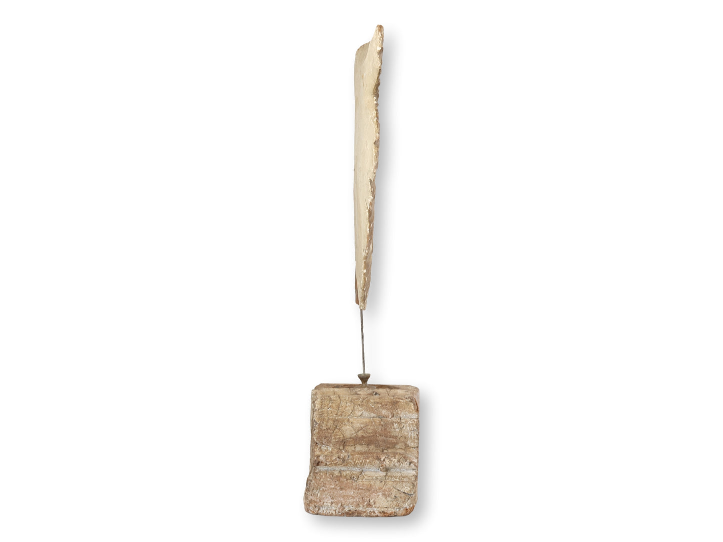17th-Century Hand-Carved Angel Wing Fragment