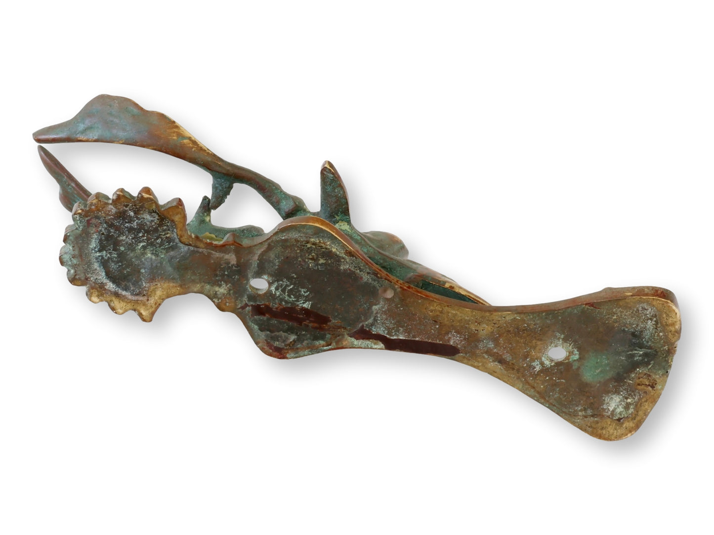 Antique English Brass Deer Head Doorknocker