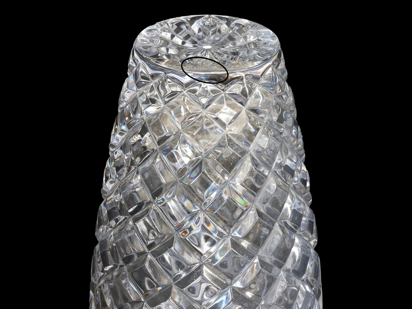 Waterford Grant Pattern Crystal Vase