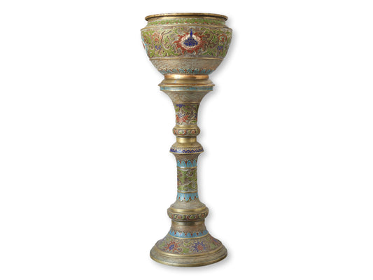Early 20th Century Japanese Cloisonne Plant Stand