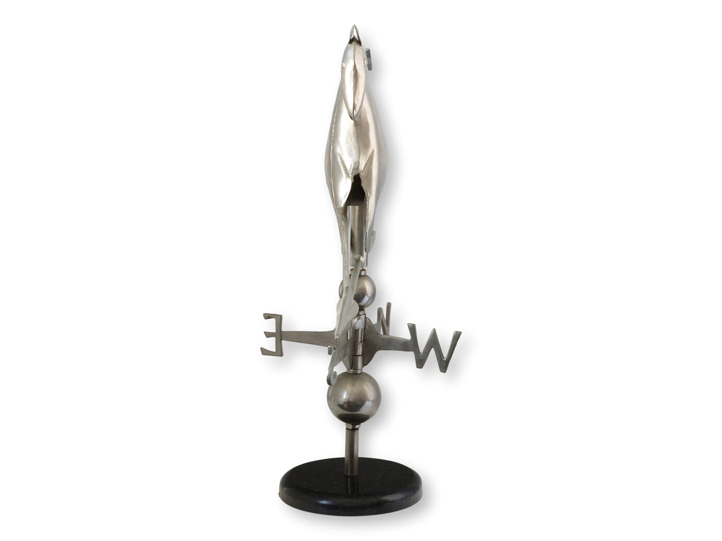 Late 20th Century Horse Weathervane on Marble Base