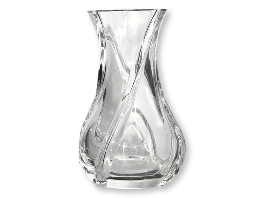 Midcentury Baccarat Serpentine Crystal 10.5" Vase