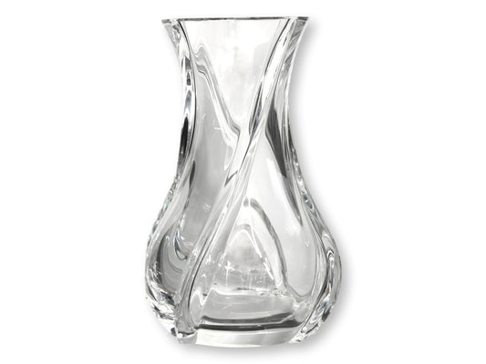 Midcentury Baccarat Serpentine Crystal 10.5" Vase