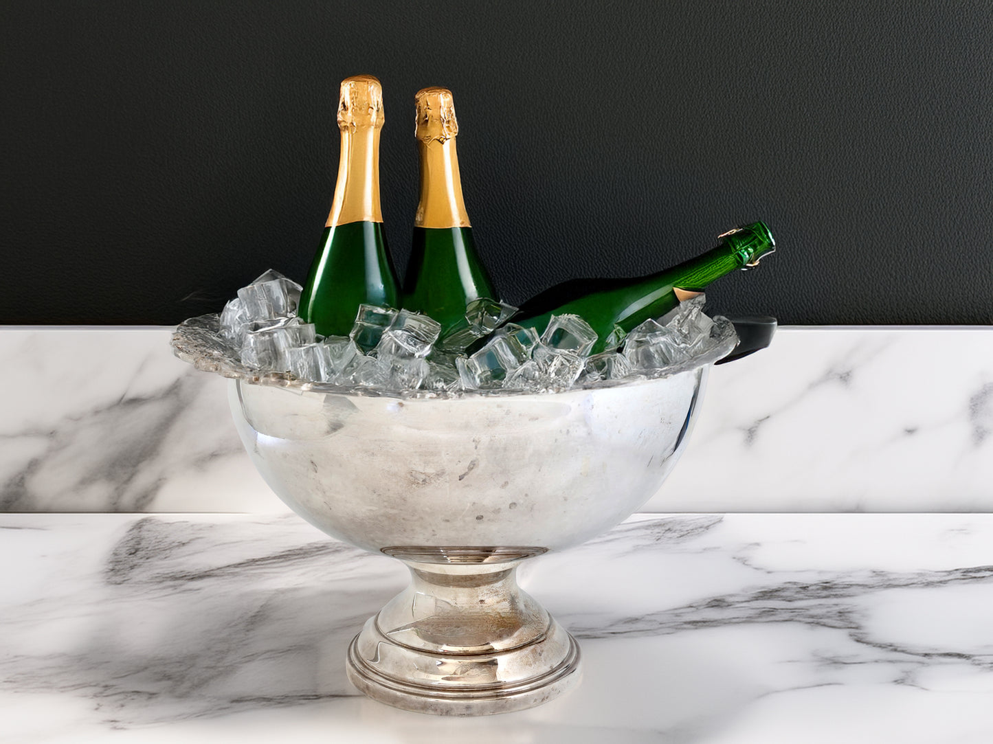 Midcentury Rogers Silver-Plate Champagne Cooler Set with Tray & Ladle