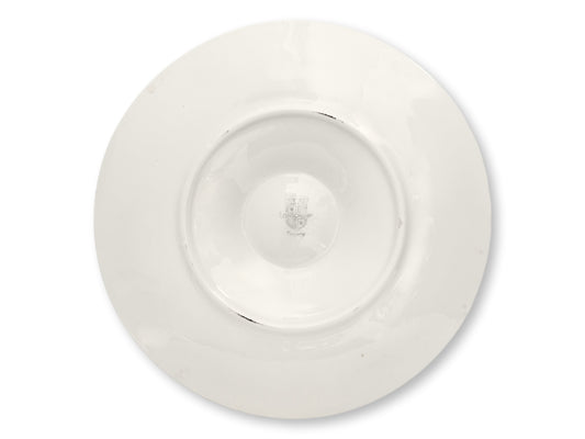 Midcentury French Longchamp Oyster Plates, Set of 6