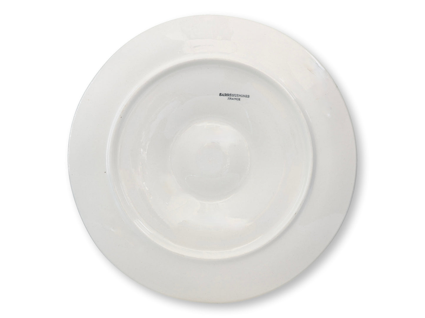 Antique French Sarreguemines Oyster Plate w/ Crab