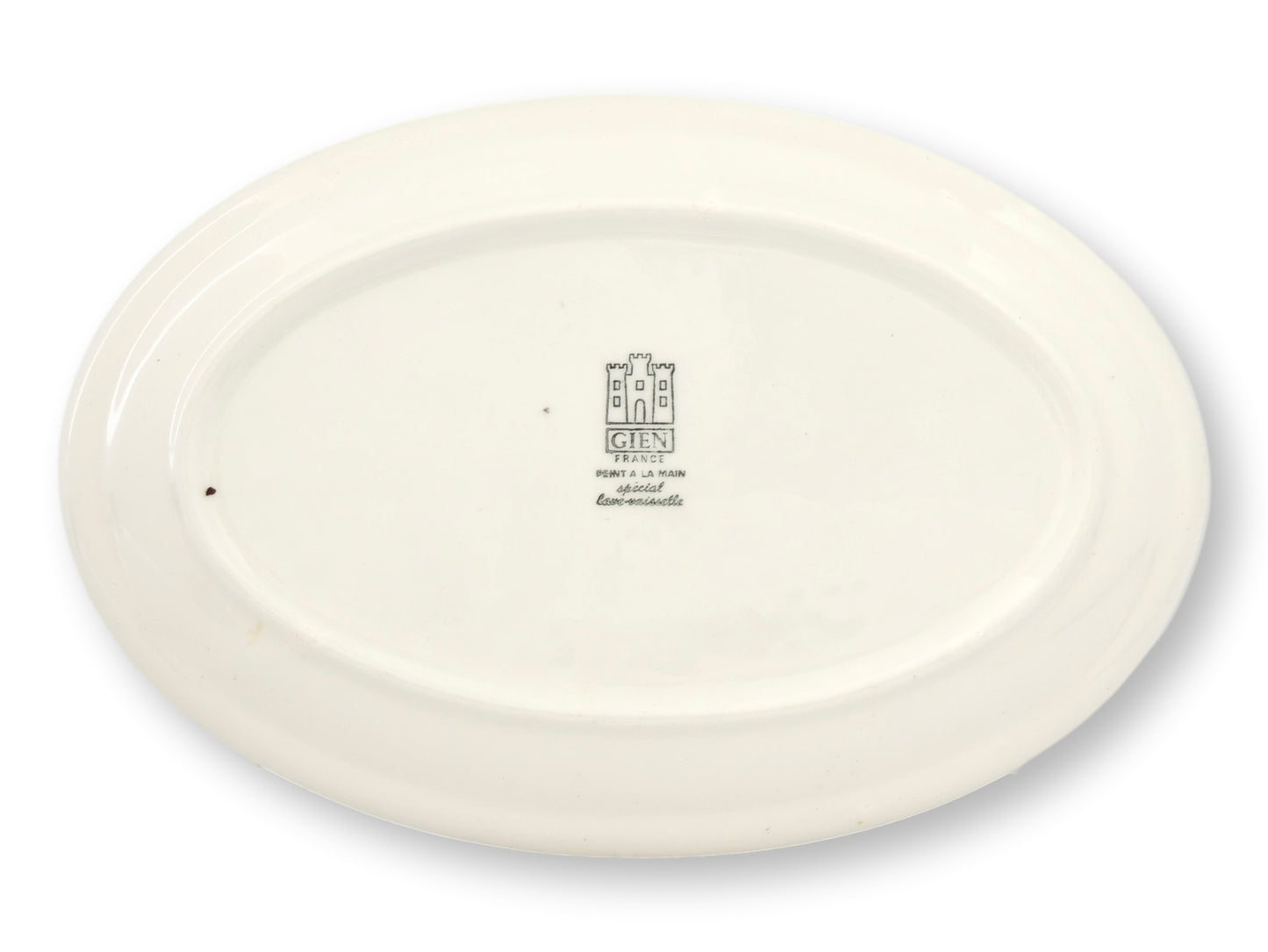 French Gien 'Les Crudites' Faience Plates, Set of 4