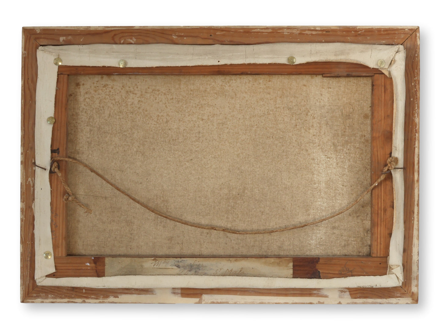 French Landscape Oil Painting with Farmhouse and River