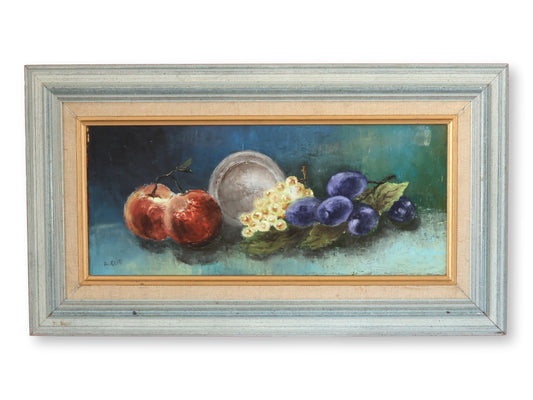 1997 A. Elie “Les Beaux Fruits” Still Life Oil Painting