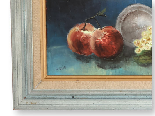 1997 A. Elie “Les Beaux Fruits” Still Life Oil Painting
