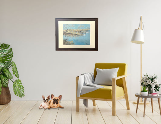 Early 1900s French Normand Coast Painting