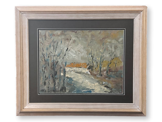 Impressionist French Village Painting