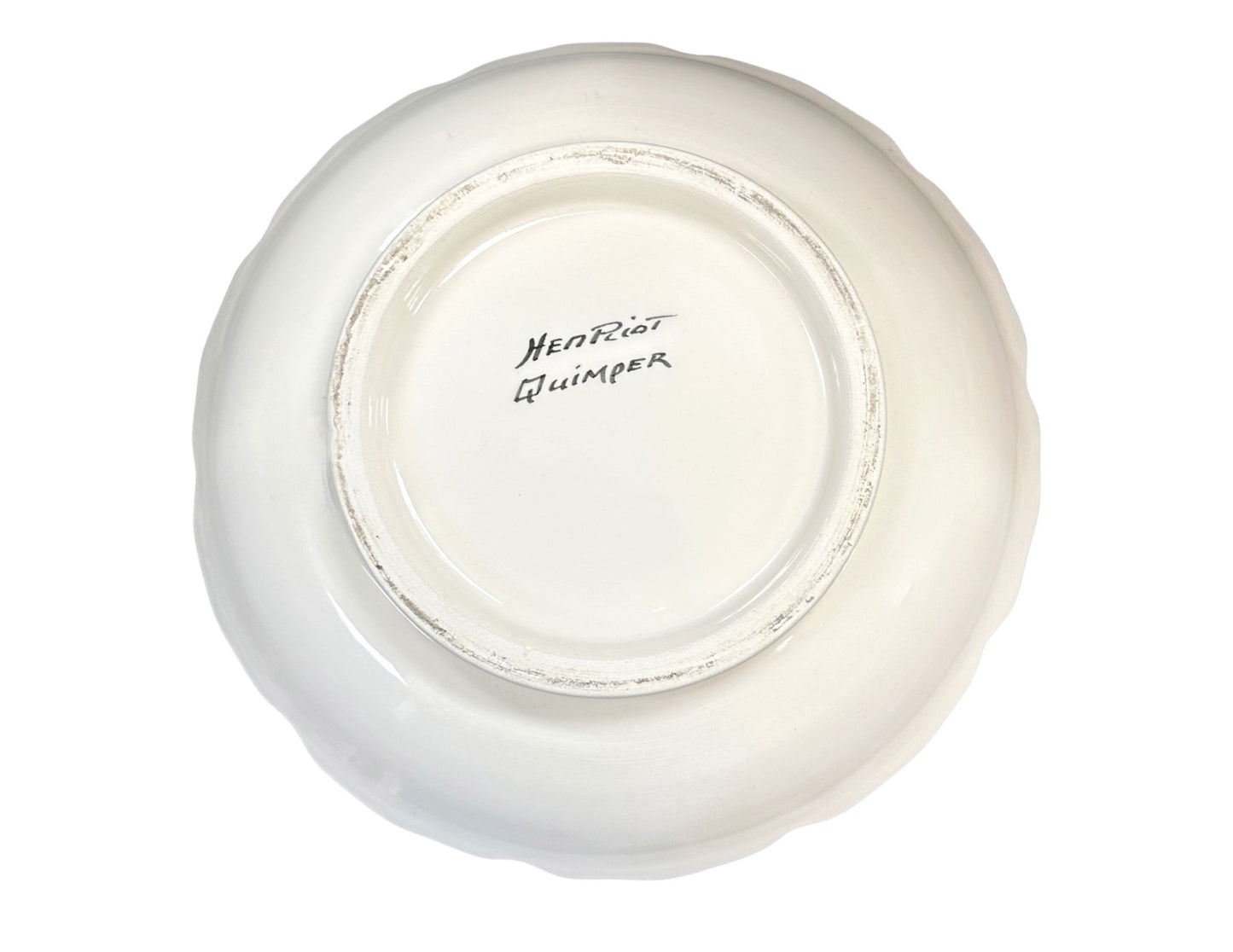 Henriot Quimper Guy Trévoux Black Serving Bowl