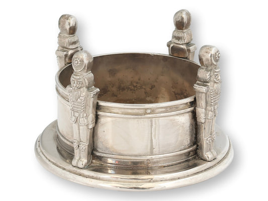 Vintage Godinger Silver-Plate "Nutcracker" Wine Coaster