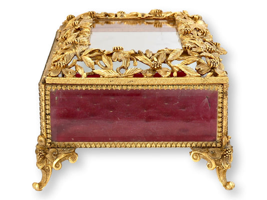 Exceptional Midecntury Matson Ormolu Jewelry Box