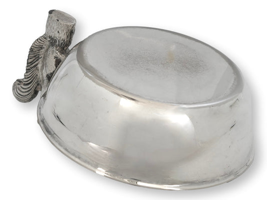 Midcentury English Silverplate Squirrel Trinket Dish