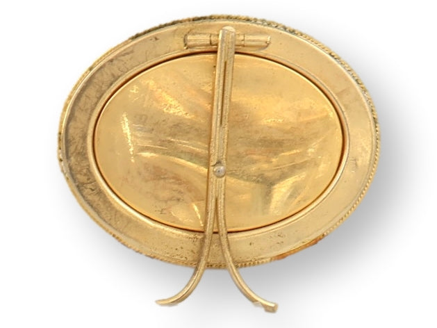 Midcentury Italian Micromosaic Oval Picture Frame