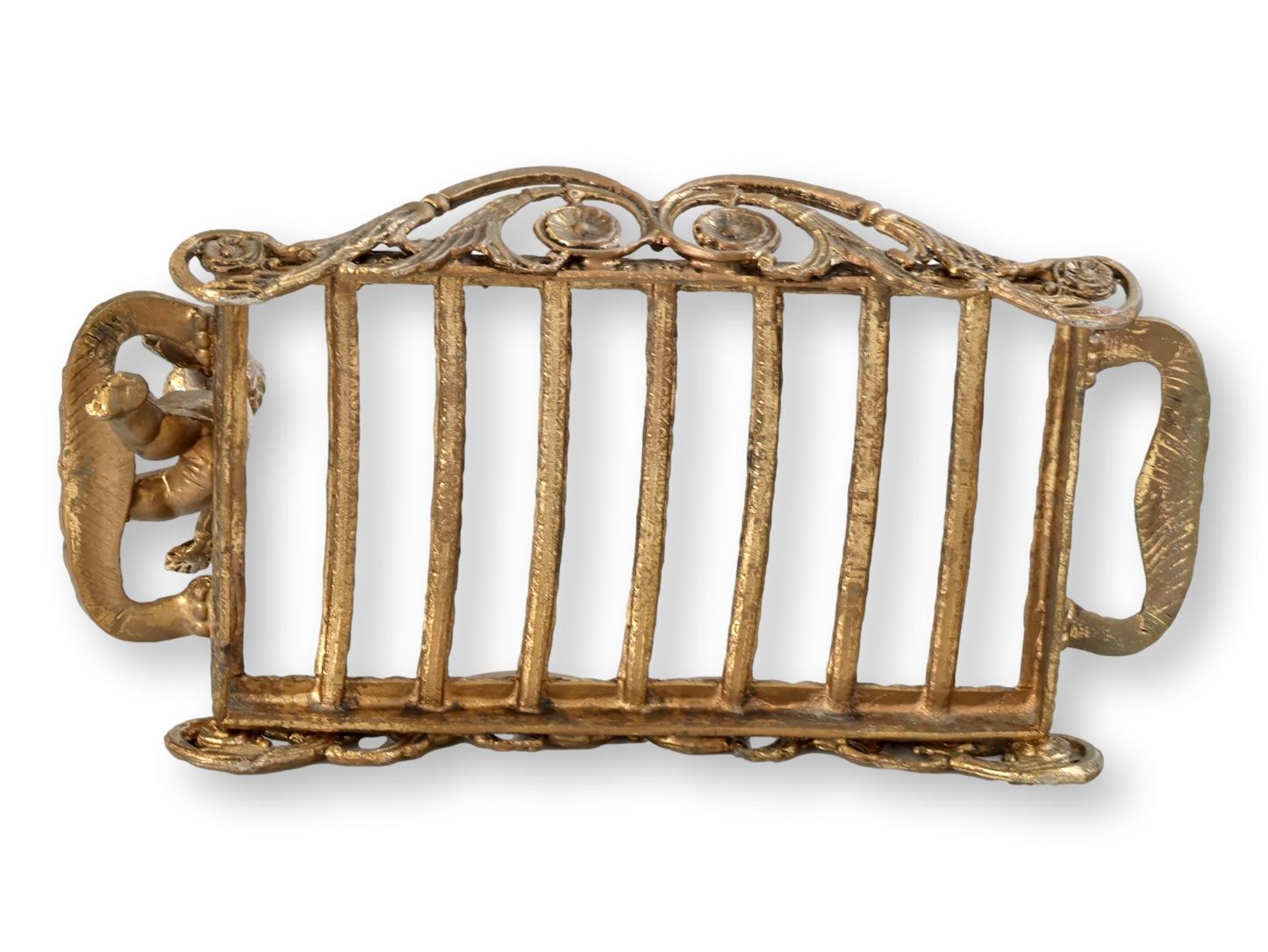 Midcentury French Ormolu Gilt Cherub Soap / Sponge Holder