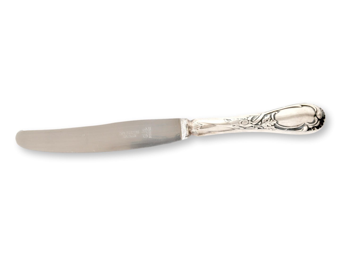 Antique French Silverplate Dinner Knives, Set of 12
