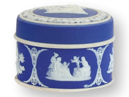 Antique Wedgwood Jasperware Rouge Pot