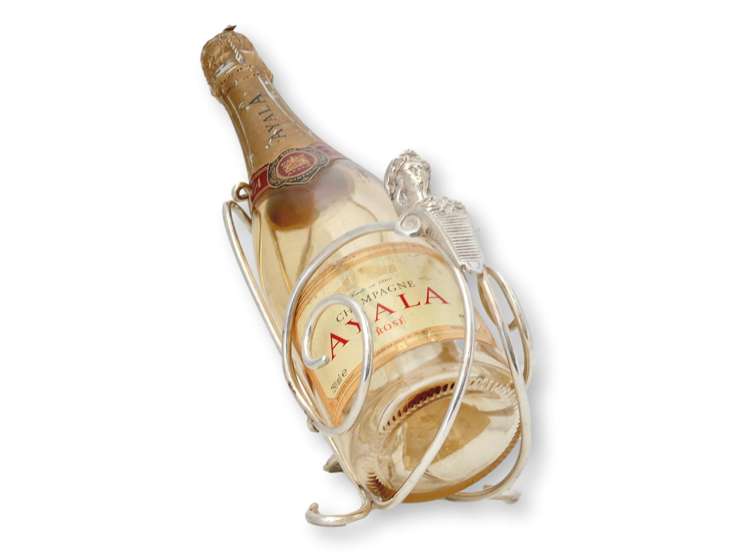 Art Deco Sphinx Wine Pourer with Match Striker